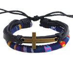 Pulseira cruz couro multicolor valor por defeito título