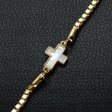 Pulseira cruz cristã dourada valor por defeito título