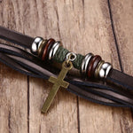 Pulseira cruz de couro valor por defeito título
