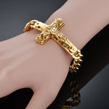 Pulseira cruz dourada homem valor por defeito título