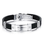 Pulseira cruz elegante prata