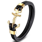 Pulseira cruz jesus cor dourada