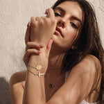 Pulseira cruz medalha