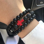 Pulseira cruz minimalista