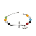 Pulseira cruz original prata