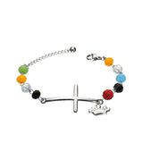 Pulseira cruz original prata