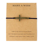 Pulseira cruz simples vintage