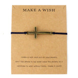 Pulseira cruz simples vintage