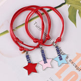 Pulseira da amizade para 3 amigas