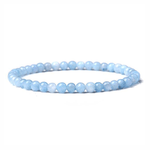 Pulseira de água-marinha natural valor por defeito título