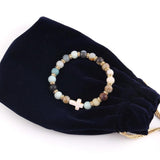 Pulseira de amazonita cristã
