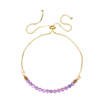 Pulseira de ametista dourada valor por defeito título