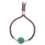 Pulseira de aventurina cordão de nylon valor por defeito título