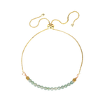 Pulseira de aventurina e aço valor por defeito título