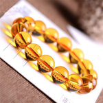Pulseira de citrino amarelo