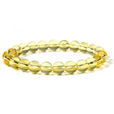 Pulseira de citrino na moda amarelo / 17 cm