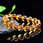 Pulseira de citrino natural 8 mm