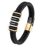 Pulseira de couro artesanal