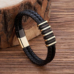 Pulseira de couro artesanal