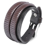 Pulseira de couro castanha