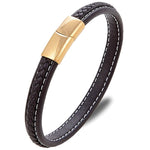 Pulseira de couro elegante