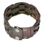 Pulseira de couro genuíno tamanho único