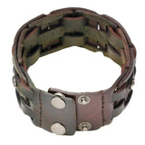 Pulseira de couro genuíno tamanho único