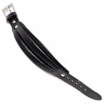 Pulseira de couro imponente