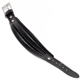 Pulseira de couro imponente