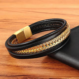 Pulseira de couro para homens