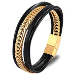 Pulseira de couro para homens