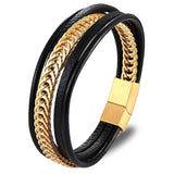 Pulseira de couro para homens