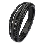 Pulseira de couro preto masculino valor por defeito título