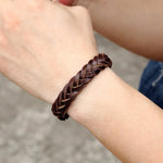 Pulseira de couro vintage