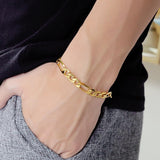 Pulseira de elos dourada