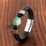 Pulseira de jade e aço