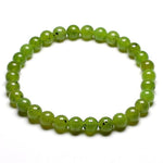 Pulseira de jade natural verde / 16 cm
