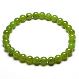 Pulseira de jade natural verde / 16 cm