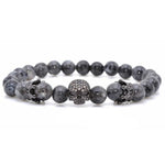 Pulseira de labradorita caveira