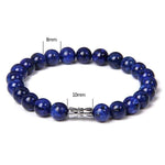 Pulseira de lápis-lazúli natural 17cm
