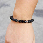 Pulseira de lava e ónix