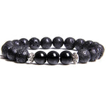 Pulseira de lava e ónix