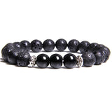Pulseira de lava e ónix
