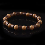 Pulseira de madeira artística