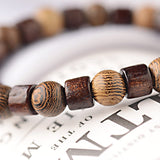 Pulseira de madeira artística
