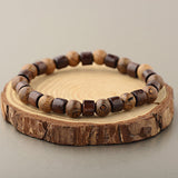 Pulseira de madeira artística