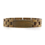 Pulseira de madeira autêntica valor por defeito título
