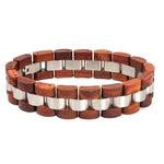 Pulseira de madeira minimalista valor por defeito título