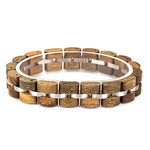 Pulseira de madeira natural valor por defeito título
