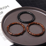 Pulseira de madeira retrô